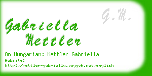 gabriella mettler business card